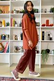 Beyond Terry Oversized Cowl Knit Russett Marl